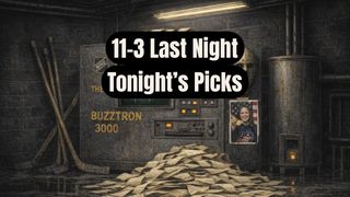 BUZZTRON 11-3 Last Night,  NHL Final Standings Projections Tighten Today's Pick (NHL Predictions). Photo by Hockeybuzz.com