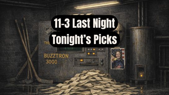 BUZZTRON 11-3 Last Night,  NHL Final Standings Projections Tighten Today's Pick. Photo by Hockeybuzz.com
